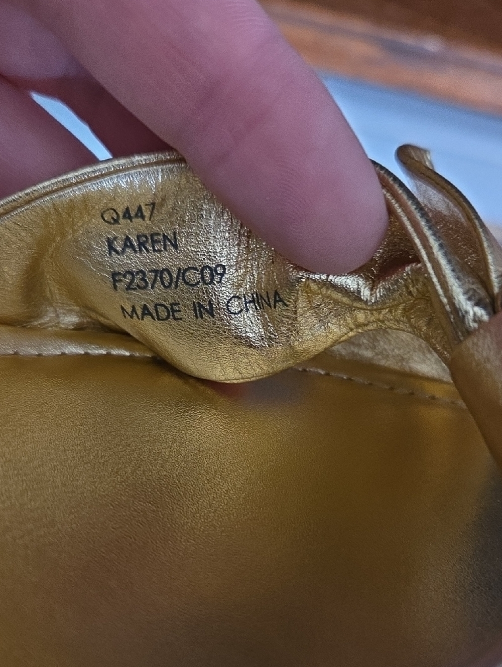 NWOB COACH Karen Gold Bow Cork Heels - Picture 10 of 10